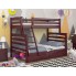Кровать Двухъярусная с Ящиками 80х120х200 Wellmebely Кай Трансформер сосна Махонь Л6