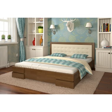 Кровать двуспальная Arbor Drev 180x190 Регина дерево сосна Орех
