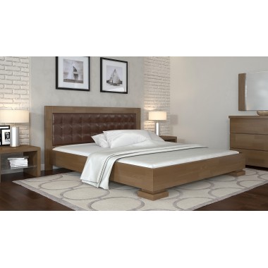 Кровать двуспальная Arbor Drev 180x190 Монако дерево бук Орех