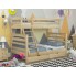 Кровать Двухъярусная с Ящиками 80х120х190 Wellmebely Кай Трансформер сосна Бук Л6