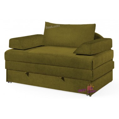 Диван Прямой Лотос-2 Киевский Стандарт 160х100 Тахта Велюр Зеленый Алоба (21)