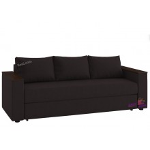 Диван Прямой Фокус-2 Киевский Стандарт 235х100 Еврокнижка Жаккард Темно-коричневый Саванна Нова (04)