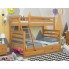 Кровать Двухъярусная с Ящиками 80х120х190 Wellmebely Кай Трансформер сосна Ольха Л6