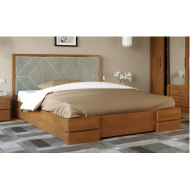 Кровать двуспальная Arbor Drev 160x190 Тиффани дерево бук Орех