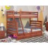 Кровать Двухъярусная с Ящиками 80х120х190 и бортиком защитным внизу Wellmebely Кай Трансформер сосна Яблоня Л6
