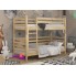 Кровать Двухъярусная 80х190 Wellmebely Эрика Трансформер сосна Бук Л6