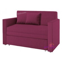 Диван детский Томас Киевский Стандарт 135х85 Тахта Велюр Фиолетовый Алоба (39)