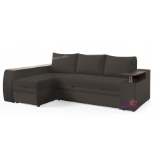 Диван Угловой Соната Киевский Стандарт 255х170 Еврокнижка Жаккард Коричневый Багама (35)