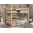 Кровать Двухъярусная с Ящиками 80х190 Wellmebely Эрика Трансформер сосна Бук Л6