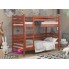 Кровать Двухъярусная 80х190 Wellmebely Эрика Трансформер сосна Яблоня Л6