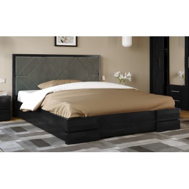 Кровать двуспальная Arbor Drev 160x190 Тиффани с подъемным механизмом дерево сосна Венге